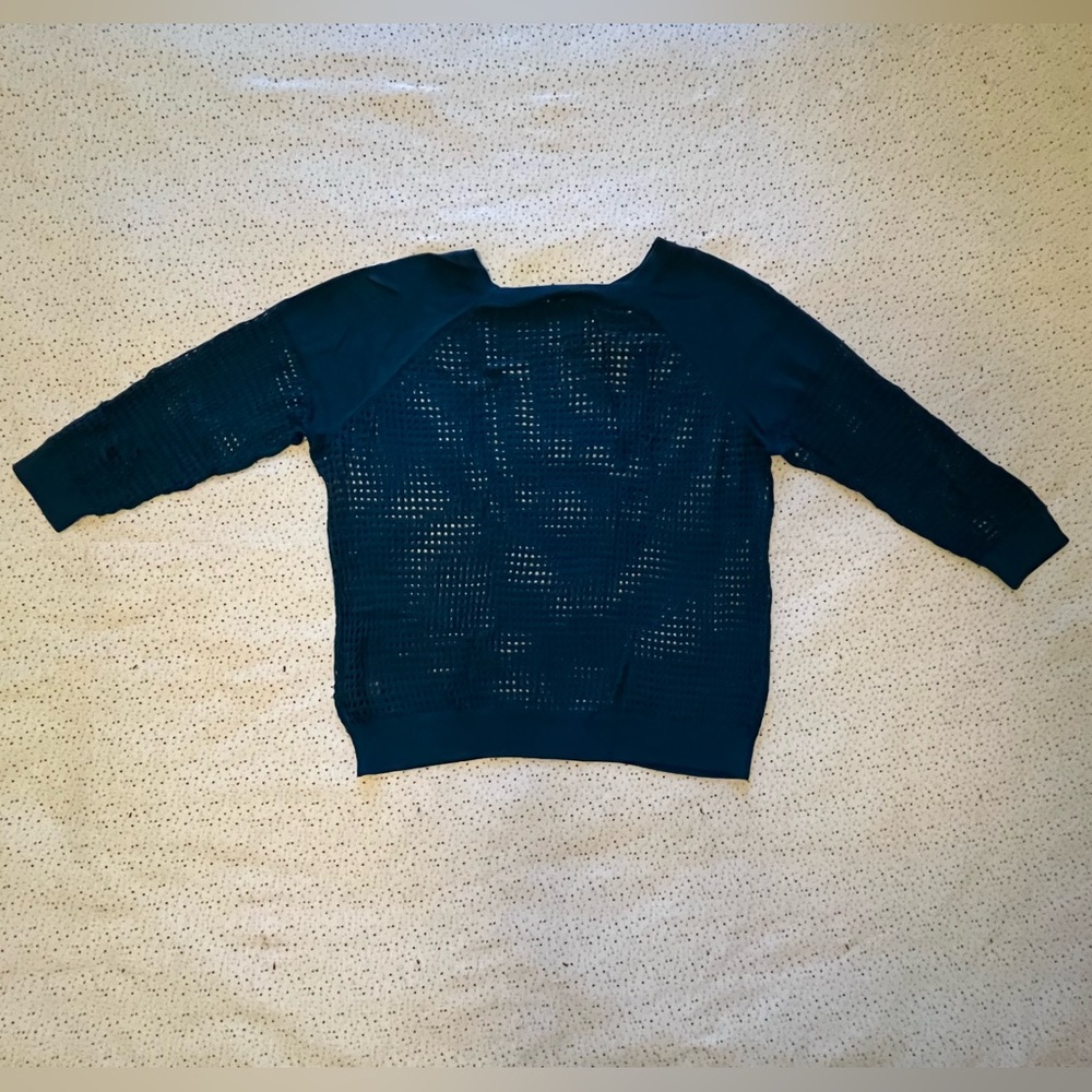 EUC Express Teal Mesh Sweater - Picture 6 of 6